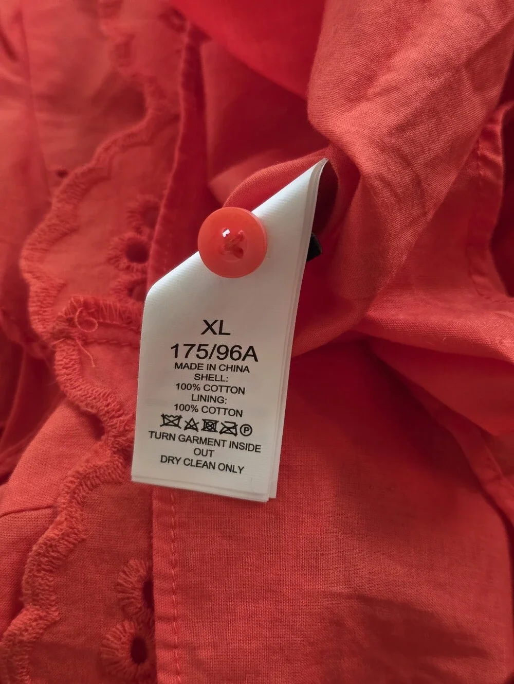 Kate Spade New York Eyelet Ruffle Top in size XL
